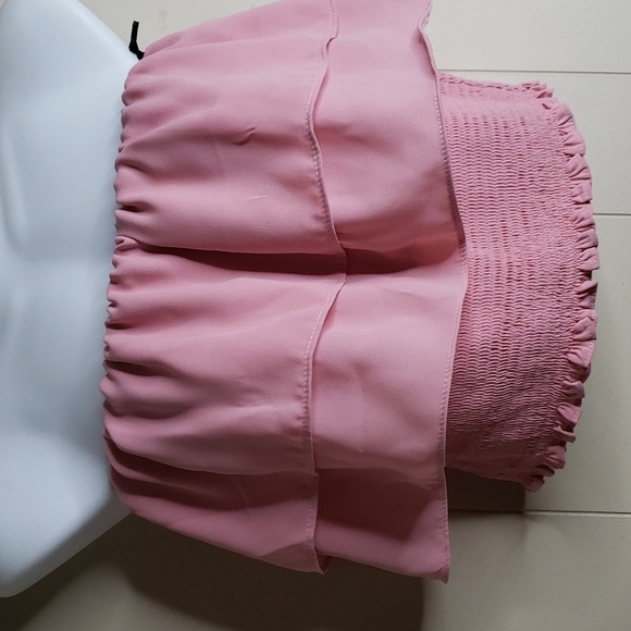 1. State Strapless Tiered Top Blush - Picture 6 of 7